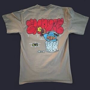 Empyre tan and red skate, streetwear tee